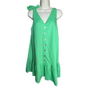 green emerald velvet dress Whitney Washed Satin Ruffled Smocked Bodice Midi Dress in Hunter Green   Shop Hearts